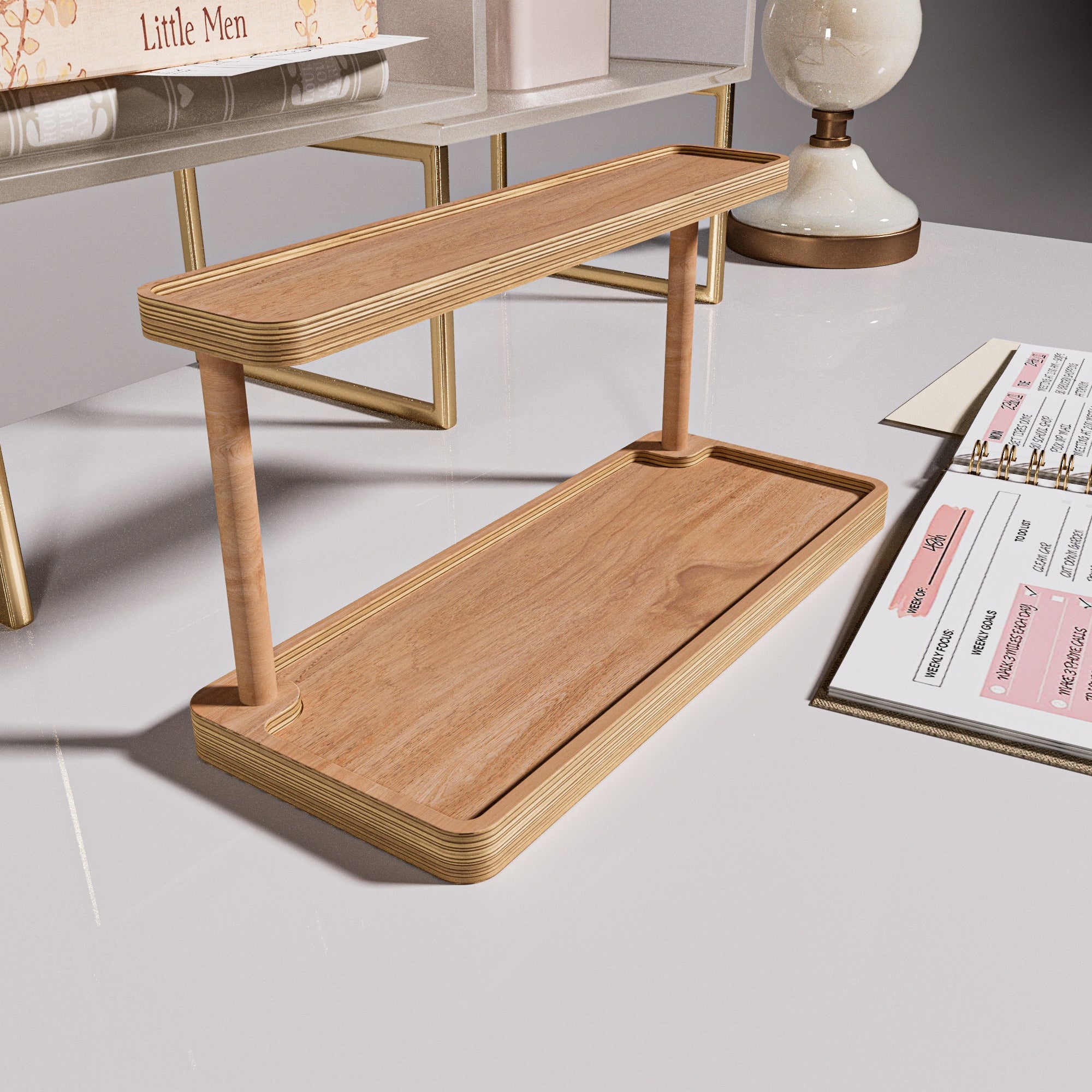 Kollektion Holz-Schreibtisch-Organizer