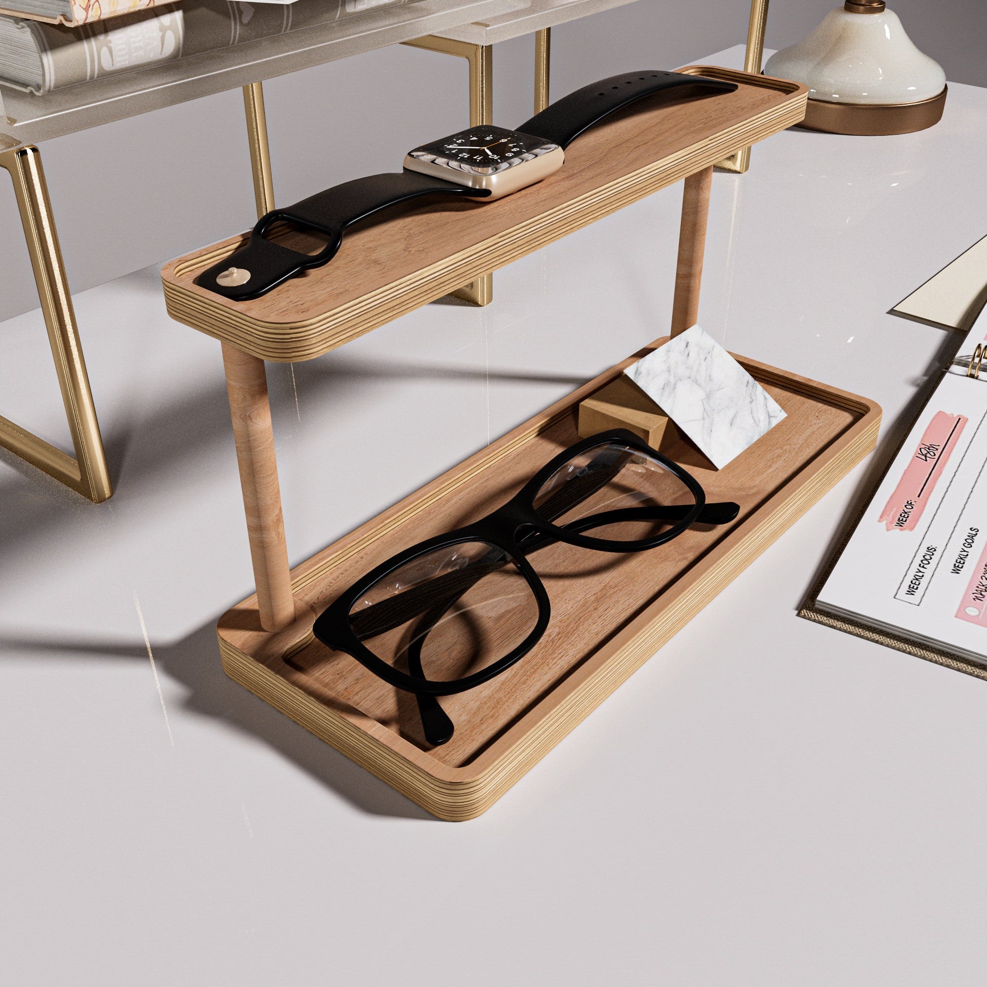 Wooden-Studio-Masaustu-Organizer-Cift-Katli-Kayin-2