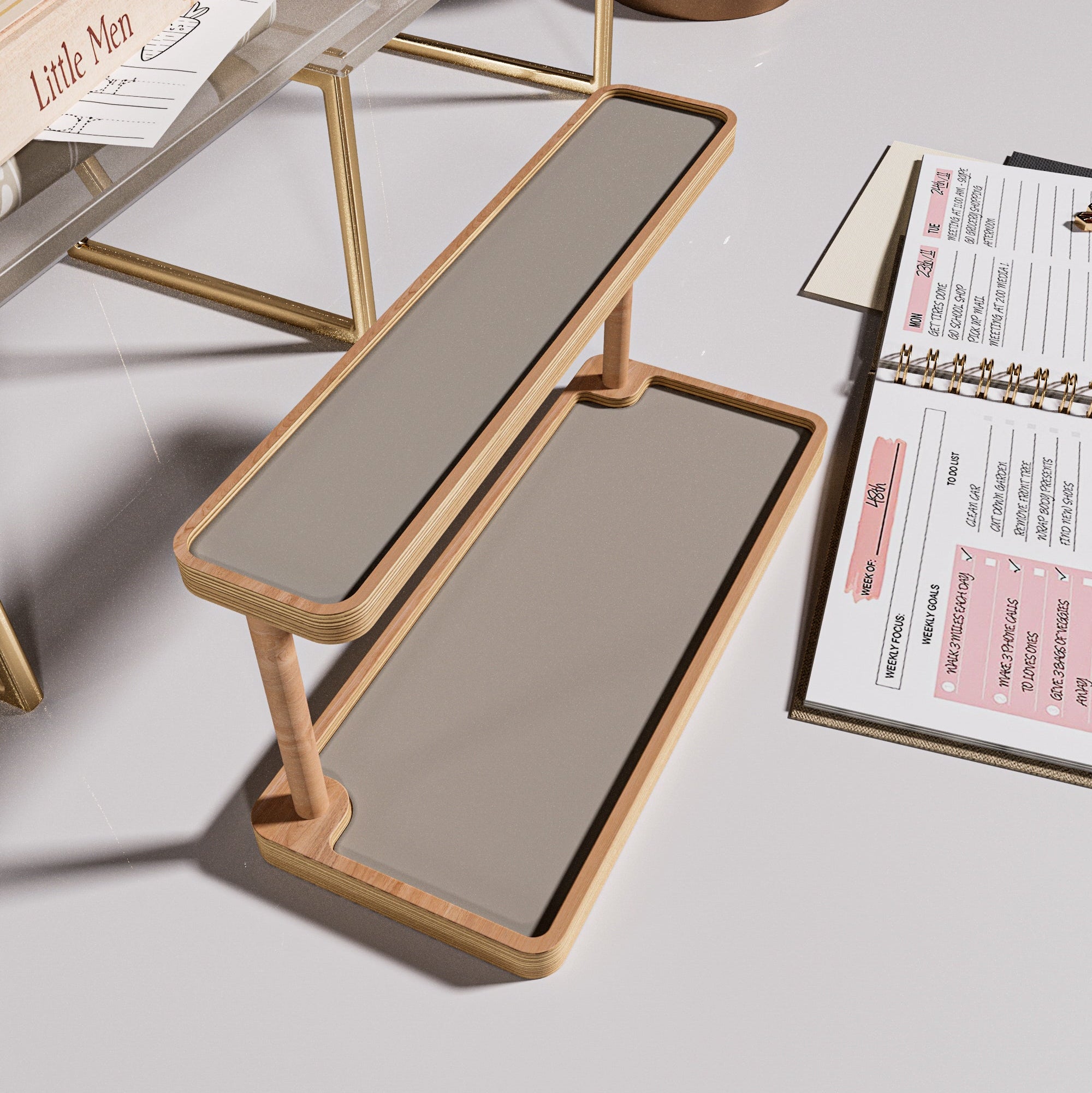 Wooden-Studio-Masaustu-Organizer-Cift-Katli-Kumtasi-3